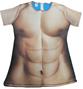 裸體服裝(男)KUSO-肌肉猛男線條T恤