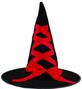 巫婆帽(紅)-萬聖節火熱氣氛造型帽
