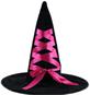 巫婆帽(玫紅)-萬聖節閃亮繽紛造型帽