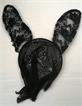 兔耳朵黑紗遮罩髮箍(特殊造型髮箍)