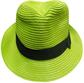 草編紳士帽-綠色