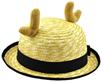 小鹿角草帽造型-可愛百搭萌系造型帽子-外拍攝影百搭服裝造型帽