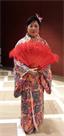 和服(紅碎花)-(女)日本傳統和服真人秀