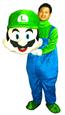 水管兄弟人偶-綠路奇(綠)卡通人偶吉祥物其他角度