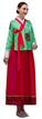 韓國女服-型7-綠衣桃紅裙