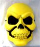 骷顱頭面具(黃)-萬聖節 鬼怪 骷顱 恐怖面具