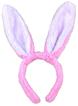 兔耳頭箍-型5(粉底白耳)