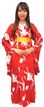 和服(紅底白蓮)-日本傳統和服