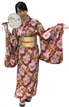 日本和服(酒紅)日本傳統和服
