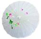 油紙傘 型1(白) (適合旗袍.古裝.和服 )