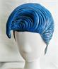 藍色捲髮橡膠頭套 