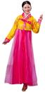 韓國女服-型1 黃衣桃紅裙