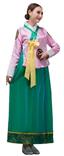 韓國女服-型5-粉衣綠裙
