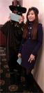我在薪傳服裝借租店租衣:2014-02春酒典雅長袖空姐套裝(紫)服裝登場