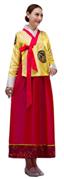 韓國女服-型2 黃衣紅裙